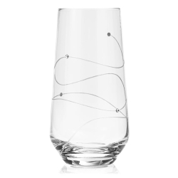 Ekskluzywne szklanki wysokie long drink 480 ml Szklanka.pl Cristal Shine zdobione kryształkami