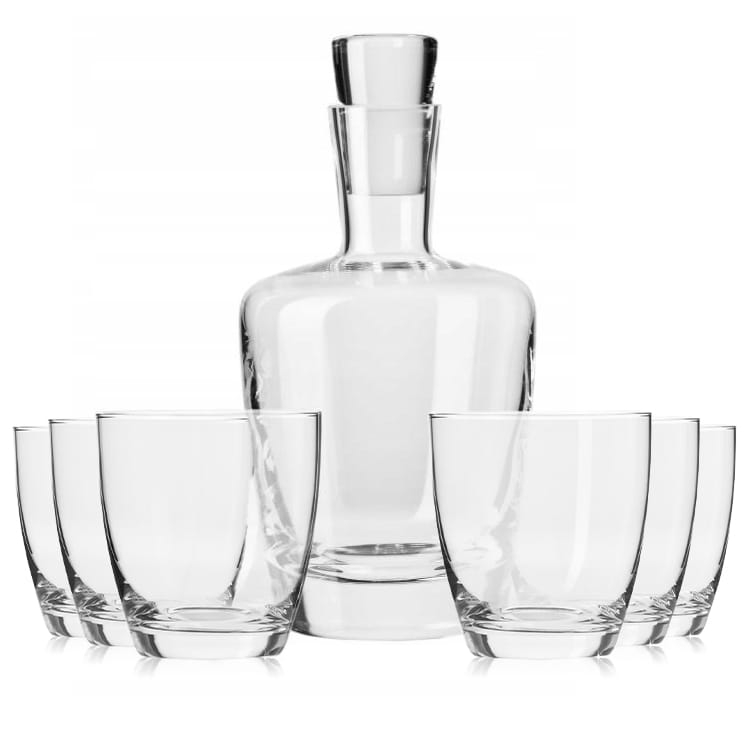 Ekskluzywny zestaw do whisky KROSNO 6+1 Ambition AMBER