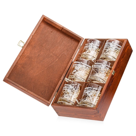 Przejdź do produktu Szklanki do whisky 300ml "PIŁKA" (C847) w skrzynce | 6szt.