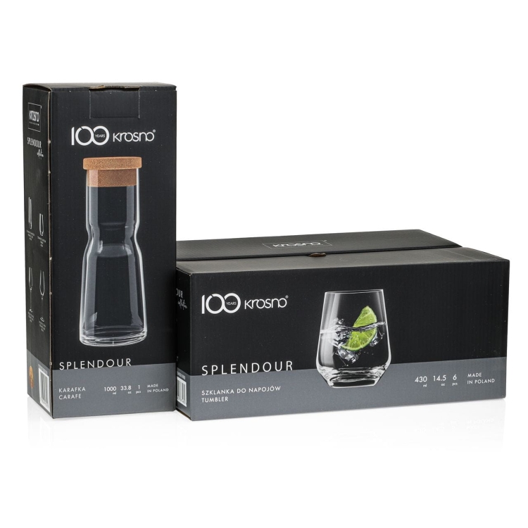 Komplet do wody soku karafka szklanki KROSNO Splendour 6+1