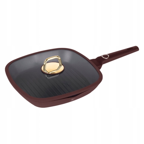 Przejdź do produktu Patelnia grillowa z pokrywką Berlinger Haus Leonardo 28cm BH-8037