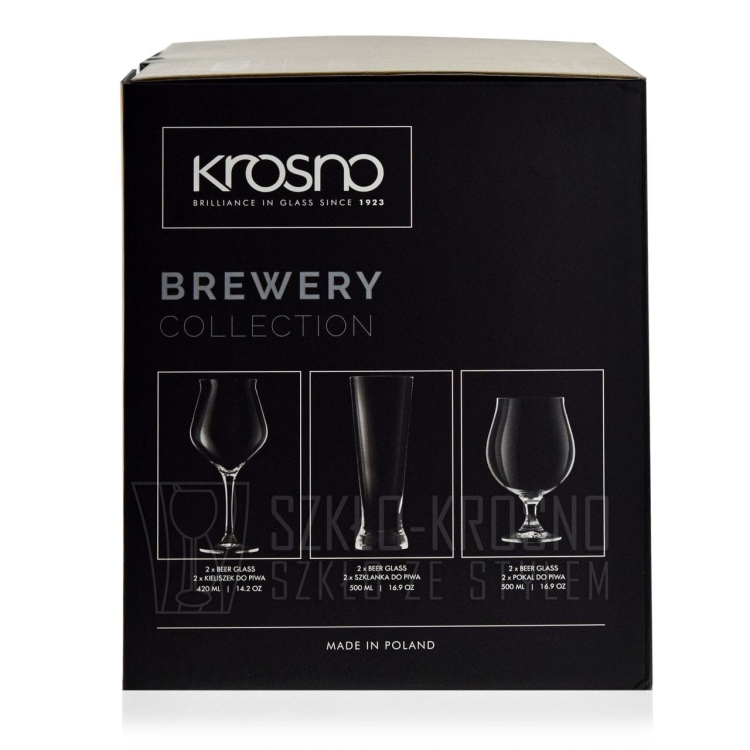 Zestaw szkła do różnego rodzaju piwa - KROSNO Piwa Konesera - Brewery