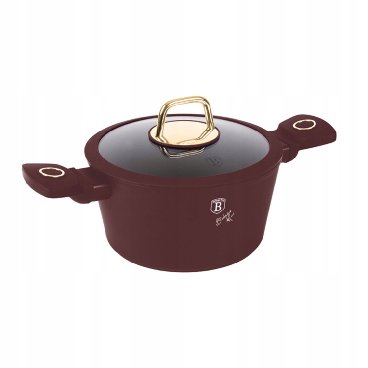 Garnek tradycyjny z pokrywką 20cm 2,5L Berlinger Haus Leonardo BH-8040