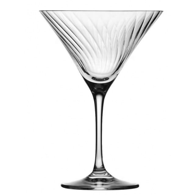 Kieliszki ryflowane / karbowane z OPTYKIEM KROSNO Avant-Garde LUMI do martini 240 ml | 6 sztuk