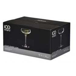 Kieliszki ryflowane / karbowane z OPTYKIEM KROSNO Avant-Garde LUMI do koktajli 290 ml | 6 sztuk