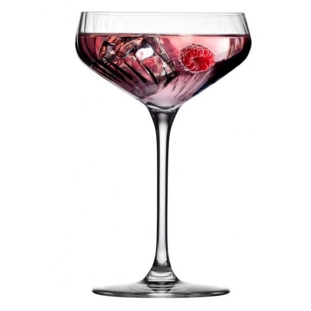 Kieliszki ryflowane / karbowane z OPTYKIEM KROSNO Avant-Garde LUMI do koktajli 290 ml | 6 sztuk