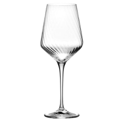 Kieliszki ryflowane / karbowane z OPTYKIEM KROSNO Avant-Garde LUMI do wina białego 450 ml | 6 sztuk