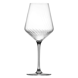 Kieliszki ryflowane / karbowane z OPTYKIEM KROSNO Avant-Garde LUMI do wina czerwonego 550 ml | 6 sztuk