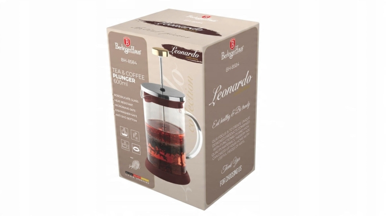 Dzbanek szklany z zaparzaczem na herbatę 600ml Berlinger Haus BH-8584
