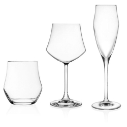 Zestaw komplet kieliszków do wina i szampana RCR Ego 18el