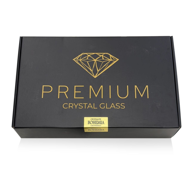 Ekskluzywny kryształowy zestaw do whisky Bohemia Glacier 6+1