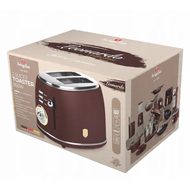 Toster opiekacz do tostów grzanek Berlinger Haus Leonardo BH-9520