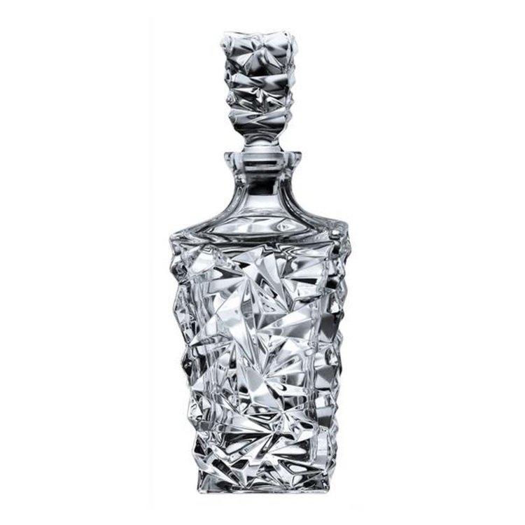 Ekskluzywny kryształowy zestaw do whisky Bohemia GLACIER 6+1 w skrzynce z GRAWEREM