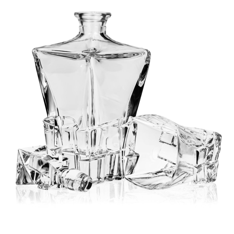 Ekskluzywny zestaw do whisky Bohemia CRACK 6+1 w skrzynce z GRAWEREM