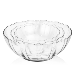 Komplet salaterek na sałatki owoce LUMINARC Arcade 3el. 15/18/23 cm