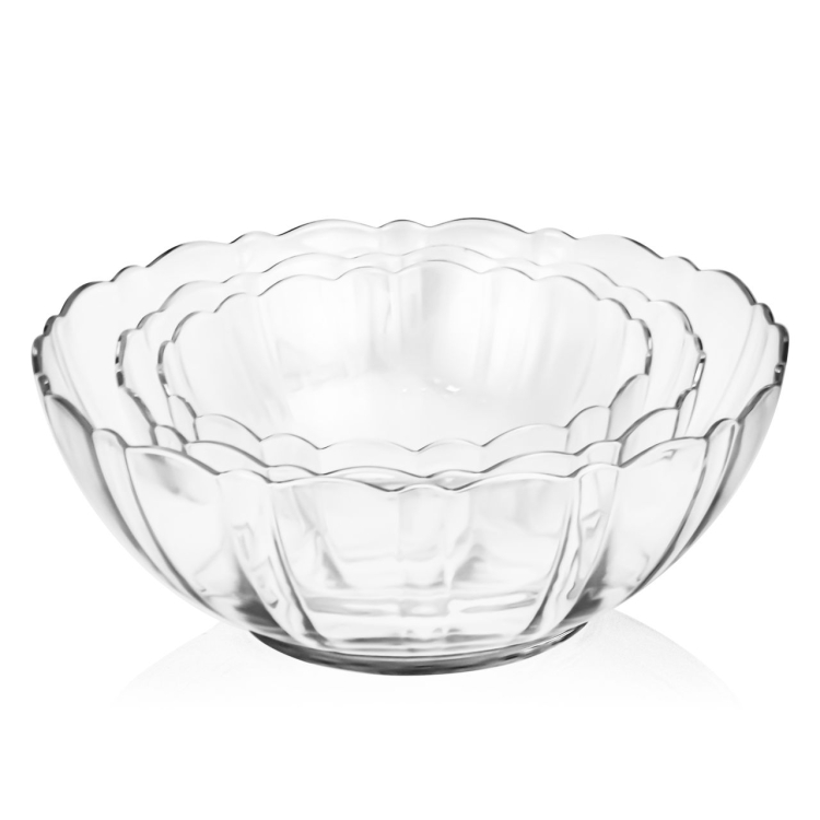 Komplet salaterek na sałatki owoce LUMINARC Arcade 3el. 15/18/23 cm