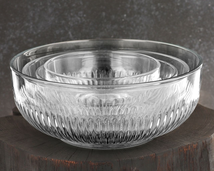 Komplet salaterek na sałatki owoce AMBITION Ester 4el. 14/17/20/23 cm