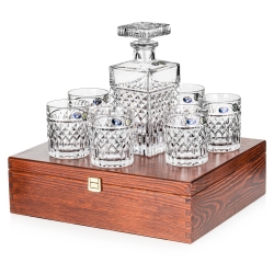 Ekskluzywny zestaw do whisky Bohemia Harry 6+1 w skrzynce z GRAWEREM