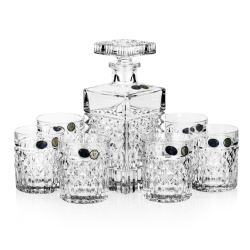 Ekskluzywny zestaw do whisky Bohemia Harry 6+1 w skrzynce z GRAWEREM