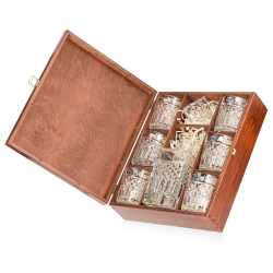 Ekskluzywny zestaw do whisky Bohemia Harry 6+1 w skrzynce z GRAWEREM