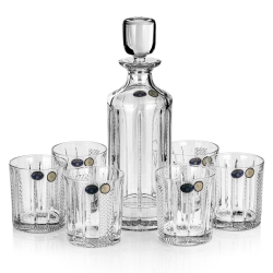 Ekskluzywny zestaw do whisky Bohemia Choker 6+1 w skrzynce z GRAWEREM