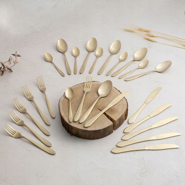 Sztućce Berlinger Haus Sahara Champagne Satin BH-3079