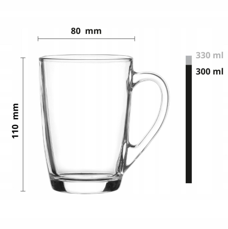 Przejdź do produktu Szklanki z uchem kubki ALA dla dzieci kolorowe MÓJ KUBECZEK MIX 300ml 6szt.