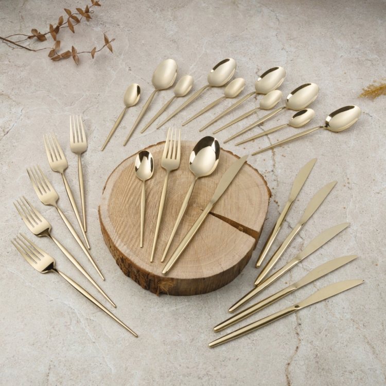 Sztućce Berlinger Haus Sahara Champagne Satin BH-3067