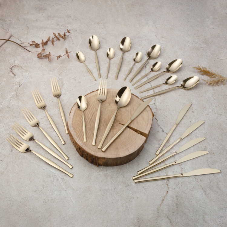 Sztućce Berlinger Haus Sahara Champagne Satin BH-3064