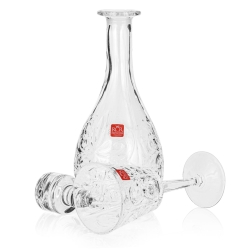 Kryształowy zestaw do wina 6+1 RCR Tattoo karafka + kieliszki