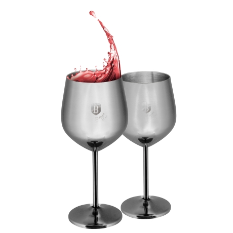 Przejdź do produktu Kieliszki do wina Berlinger Haus Matte black 550ml BH-8661 2szt