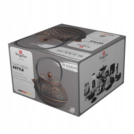 Przejdź do produktu Żeliwny dzbanek do herbaty 850 ml Berlinger Haus Black rose BH-6531