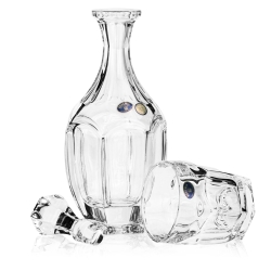 Ekskluzywny zestaw do whisky Bohemia Safari 6+1 w skrzynce z GRAWEREM