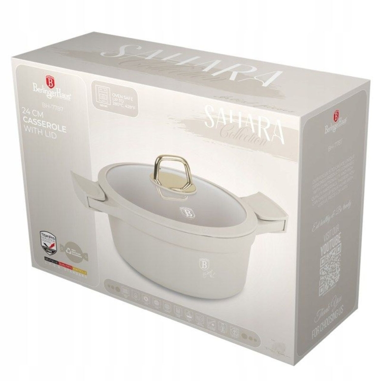 Garnek tradycyjny z pokrywką 24cm 4,4L Berlinger Haus Sahara BH-7787