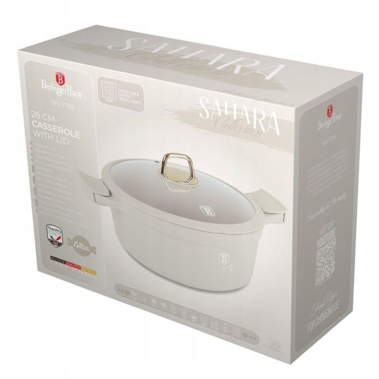 Garnek tradycyjny z pokrywką 28cm 6,6L Berlinger Haus Sahara BH-7788