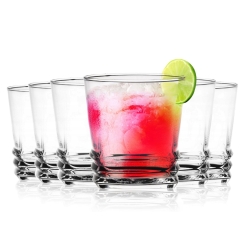 Niskie szklanki do whisky wody soku drinków 270ml 6szt