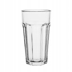 Duże szklanki do napojów Glasset ALVA XXL 630/700ml 6szt + słomki szklane Vialli Design VITA