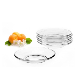 Szklanki kubki termiczne do kawy herbaty Vialli Design NOA 250ml 6szt + spodki Glasmark