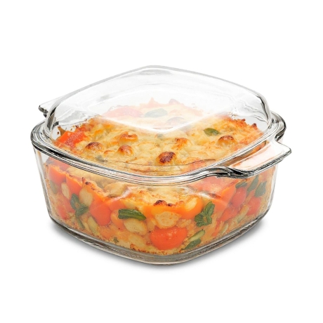 Przejdź do produktu Naczynie żaroodporne Kwadratowe brytfanna z pokrywą ALTOM DESIGN Vega 1,5L