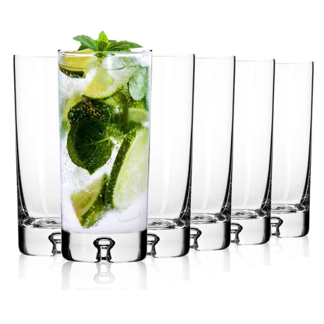 Przejdź do produktu Szklanki wysokie long drink KROSNO Lagrima (6137) | 300 ml | 6 szt. | Białe opakowanie