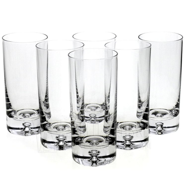 Szklanki wysokie long drink KROSNO Lagrima (6137) | 300 ml | 6 szt. | Białe opakowanie