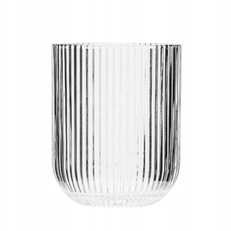 Szklanki niskie do soku wody ryflowane karbowane prążkowane Altom Design Selena 270 ml 6 szt.
