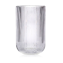 Szklanki wysokie long drink do drinków soku wody ryflowane karbowane prążkowane Altom Design Selena 430 ml 6 szt.