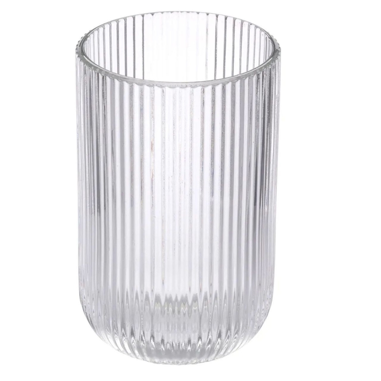 Szklanki wysokie long drink do drinków soku wody ryflowane karbowane prążkowane Altom Design Selena 430 ml 6 szt.