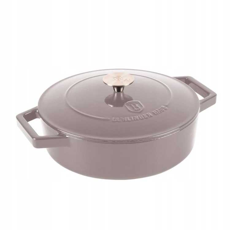 Emaliowany garnek żeliwny Berlinger Haus Taupe 2,57L BH-6527