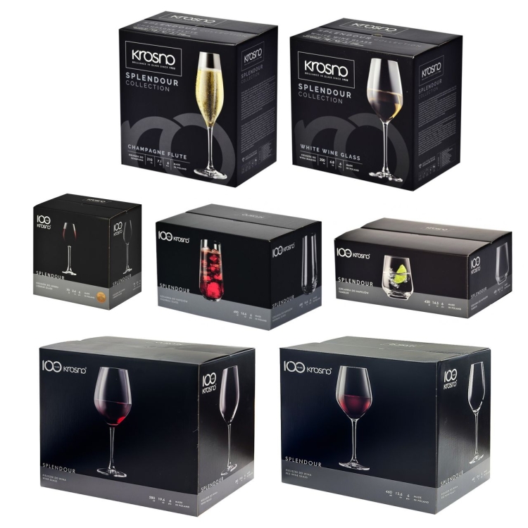 Komplet kieliszków i szklanek KROSNO Splendour 42el.