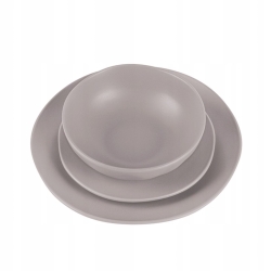 Zestaw obiadowy talerze Berlinger Haus Taupe 18 el. BH-10023