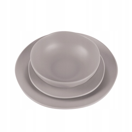 Przejdź do produktu Zestaw obiadowy talerze Berlinger Haus Taupe 18 el. BH-10023