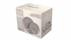 Zestaw obiadowy talerze Berlinger Haus Taupe 18 el. BH-10023