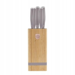 Zestaw noży w bloku stojaku 6 el. Berlinger Haus Taupe BH-2974